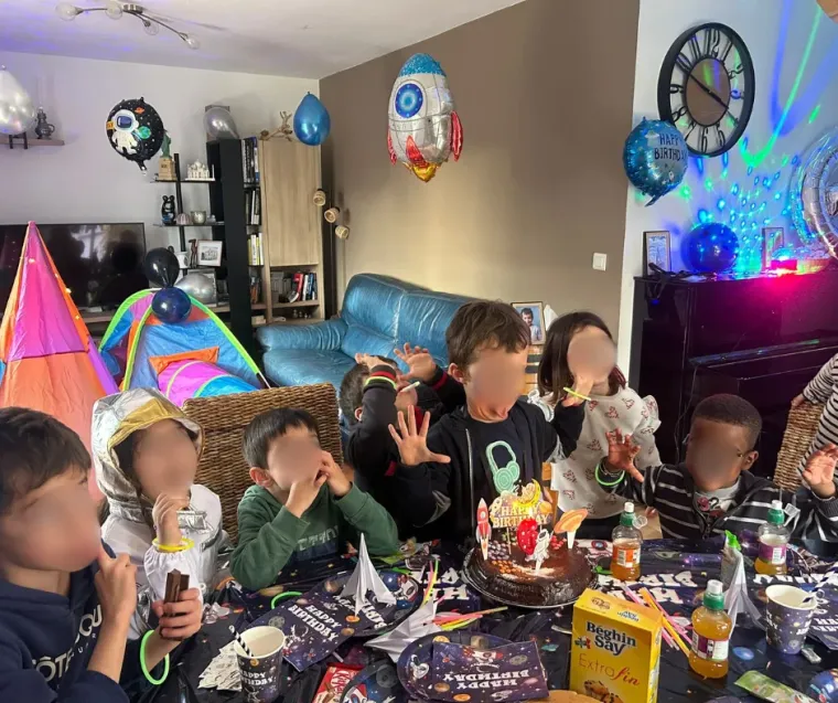 Un anniversaire immersif sur le thème de l’espace, Nice, Les Petits Fêtards Events